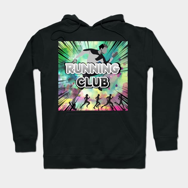 RUNNING CLUB Hoodie by zzzozzo